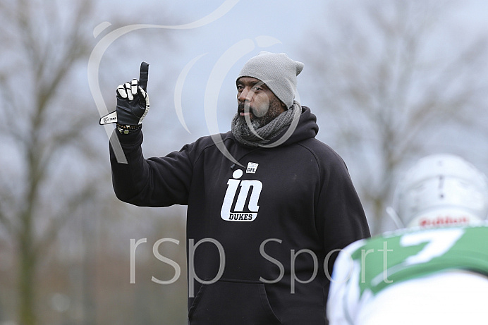 Football, GFL1, Saison 2019,  Vorbereitungs-Camp Ingolstadt Dukes vs. Landsberg X-Press, 16.03.2019