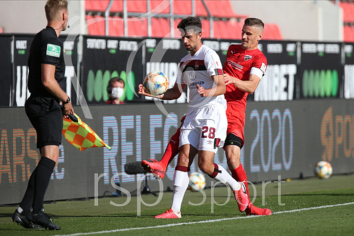 Fussball - 3. Bundesliga - Ingolstadt - Saison 2019/2020 - FC Ingolstadt 04 - 1. FC Nürnberg - Relegation Rückspiel - 11.07.2020 -  Foto: Ralf Lüger/rsp-sport.de