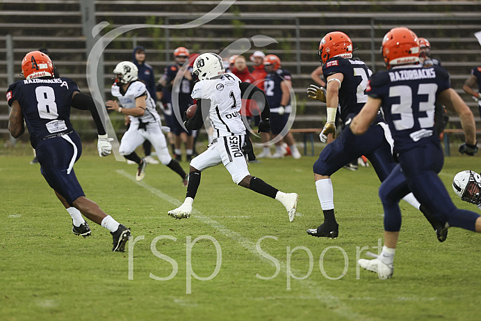 Football, Testspiel gegen die Ravensburg Razorbacks, Saison 2022, Ingolstadt Dukes - 07.05.2022